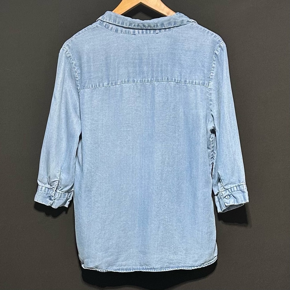 Y2K STREETWEAR SOCIETY Chambray Tencel Soft Grunge Indie Denim Y2K Inspired - Picture 2 of 5